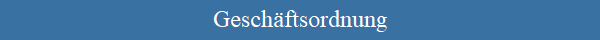 Geschftsordnung